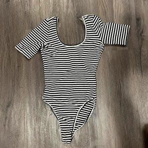 AMERICAN APPAREL STRIPED UNITARD